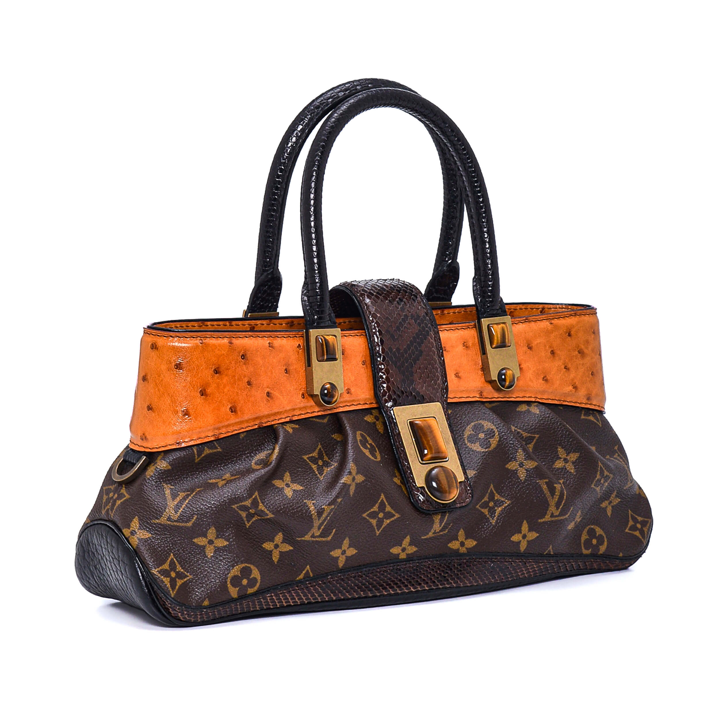 Louis Vuitton - Monogram Canvas&Ostrich Macha Walta Limited Edition Bag